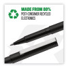 Roller Ball Pen, Stick, Extra-Fine 0.5 Mm, Black Ink, Black Matte Barrel, Dozen