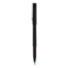 Roller Ball Pen, Stick, Extra-Fine 0.5 Mm, Green Ink, Black/Green Barrel, Dozen