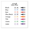 Vision Elite Rollerball Pen, Stick, Bold 0.8 Mm, Black Ink, White/Black/Clear Barrel