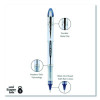 Vision Elite Blx Series Rollerball Pen, Stick, Bold 0.8 Mm, Blue-Infused Black Ink, White/Blue/Clear Barrel