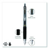 Signo 207 Gel Pen, Retractable, Fine 0.5 Mm, Black Ink, Smoke/Black Barrel, Dozen