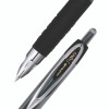 Signo 207 Gel Pen, Retractable, Fine 0.5 Mm, Black Ink, Smoke/Black Barrel, 4/Pack