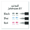 Jetstream Hybrid Gel Pen, Retractable, Fine 0.7 Mm, Blue Ink, Blue/Silver Barrel