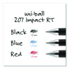 207 Impact Rt Gel Pen, Retractable, Bold 1 Mm, Red Ink, Black/Red Barrel