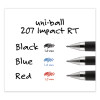 207 Impact Rt Gel Retractable Pen Refills, Bold 1 Mm Conical Tip, Blue Ink, 2/Pack