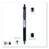 Signo Gel Pen, Retractable, Medium 0.7 Mm, Black Ink, Silver/Black Barrel, Dozen