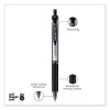 Signo Gel Pen, Retractable, Medium 0.7 Mm, Black Ink, Silver/Black Barrel, Dozen