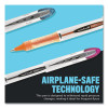 Vision Elite Rollerball Pen, Stick, Micro 0.5 Mm, Blue Ink, Black/Blue/Clear Barrel