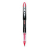 Vision Elite Hybrid Gel Pen, Stick, Extra-Fine 0.5 Mm, Red Ink, Black/Red/Clear Barrel