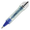 Vision Elite Hybrid Gel Pen, Stick, Bold 0.8 Mm, Blue Ink, White/Blue/Clear Barrel