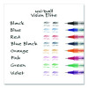 Vision Elite Rollerball Pen, Stick, Bold 0.8 Mm, Blue Ink, White/Blue/Clear Barrel