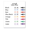Vision Elite Rollerball Pen, Stick, Bold 0.8 Mm, Blue Ink, White/Blue/Clear Barrel