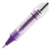 Vision Elite Rollerball Pen, Stick, Bold 0.8 Mm, Violet Ink, White/Violet/Clear Barrel