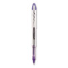 Vision Elite Rollerball Pen, Stick, Bold 0.8 Mm, Violet Ink, White/Violet/Clear Barrel