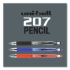 207 Mechanical Pencils With Tube Of Lead/Erasers, 0.7 Mm, Hb (#2), Black Lead, Assorted Barrel Colors, 3 Pencils/Set