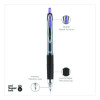 Signo 207 Gel Pen, Retractable, Medium 0.7 Mm, Violet Ink, Smoke/Black/Violet Barrel, Dozen