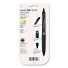 207 Plus+ Gel Pen, Retractable, Medium 0.7 Mm, Black Ink, Black Barrel, 4/Pack