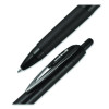 207 Plus+ Gel Pen, Retractable, Medium 0.7 Mm, Black Ink, Black Barrel, Dozen