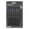 207 Plus+ Gel Pen, Retractable, Medium 0.7 Mm, Assorted Inspirational Ink Colors, Black Barrel, 6/Pack