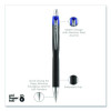 Jetstream Hybrid Gel Pen, Retractable, Bold 1 Mm, Blue Ink, Black/Silver/Blue Barrel