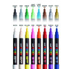 Water-Based Paint Markers, Fine Bullet Tip, Assorted Colors,16/Pack