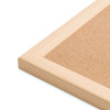 Cork Bulletin Board, 48" x 36" (Actual Size: 47" x 35"), Tan Surface, Birch Finished Wood Frame
