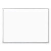 Melamine Dry Erase Board, 47 x 35, White Surface, Silver Frame