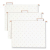 Letter-Size Desktop Fashion Filing Set, Rose Gold, (1) Rack, (3) Hanging Folders, (3) File Folders, (2) Trays,(1) Mail Sorter