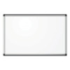 Pinit Magnetic Dry Erase Board, 36" x 24" (Actual Size: 35" x 23"), White Surface, Satin Aluminum Frame