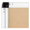 Pinit Magnetic Dry Erase Board, 48" x 36" (Actual Size: 47" x 35"), White Surface, Satin Aluminum Frame