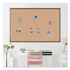 Cork Bulletin Board With Aluminum Frame, 72" x 48" (Actual Size: 70" x 47"), Tan Surface, Black Aluminum Frame