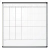 Pinit Magnetic Dry Erase Calendar, Monthly Planning/Scheduling, 36 x 36 (Actual Size: 35 x 35), White Surface, Aluminum Frame
