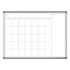 Pinit Magnetic Dry Erase Calendar, Monthly Planning/Scheduling, 48 x 36 (Actual Size: 47 x 35), White Surface, Aluminum Frame