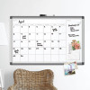 Pinit Magnetic Dry Erase Calendar, Monthly Planning/Scheduling, 48 x 36 (Actual Size: 47 x 35), White Surface, Aluminum Frame