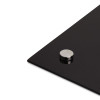 Black Glass Dry Erase Board, 96" X 48" (Actual Size: 95" x 47"), Black Surface