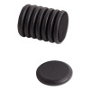 High Energy Magnets, Circles, 1.25" Diameter, Black, 8/Pack