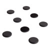 High Energy Magnets, Circles, 1.25" Diameter, Black, 8/Pack