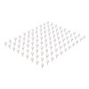 Fashion Sphere Push Pins, Plastic, Clear/Rose Gold, 0.44", 100/Pack