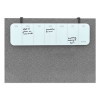 Cubicle Glass Dry Erase Board, Monthly Planning/Scheduling Calendar, 20" x 5.5", White Surface