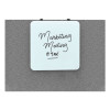 Cubicle Glass Dry Erase Board, 12" x 12", White Surface