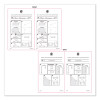 Cubicle Glass Dry Erase Board, 12" x 12", White Surface