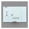 Floating Glass Dry Erase Calendar, Monthly Planning/Scheduling, 36" x 24" (Actual Size: 35" x 23"), White Surface
