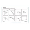 Magnetic Glass Dry Erase Board Value Pack, 70" x 35", Frosted White Surface