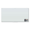 Magnetic Glass Dry Erase Board Value Pack, 70" x 35", Frosted White Surface