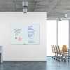 Magnetic Glass Dry Erase Board Value Pack, 72" x 48" (Actual Size: 70" x 47"), Frosted White Surface