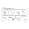 Magnetic Glass Dry Erase Board Value Pack, 72" x 48" (Actual Size: 70" x 47"), Frosted White Surface