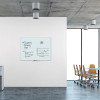 Floating Glass Dry Erase Board, 48" x 36" (Actual Size: 47" x 35"), White Surface