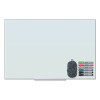 Floating Glass Dry Erase Board, 48" x 36" (Actual Size: 47" x 35"), White Surface