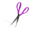 U-Eco Scissors, 9.45" Long, 3" Cut Length, Straight Assorted Color Handles, 3/Pack