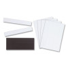 Dry Erase Magnetic Tape Strips, 6" X 0.88", White, 25/Pack